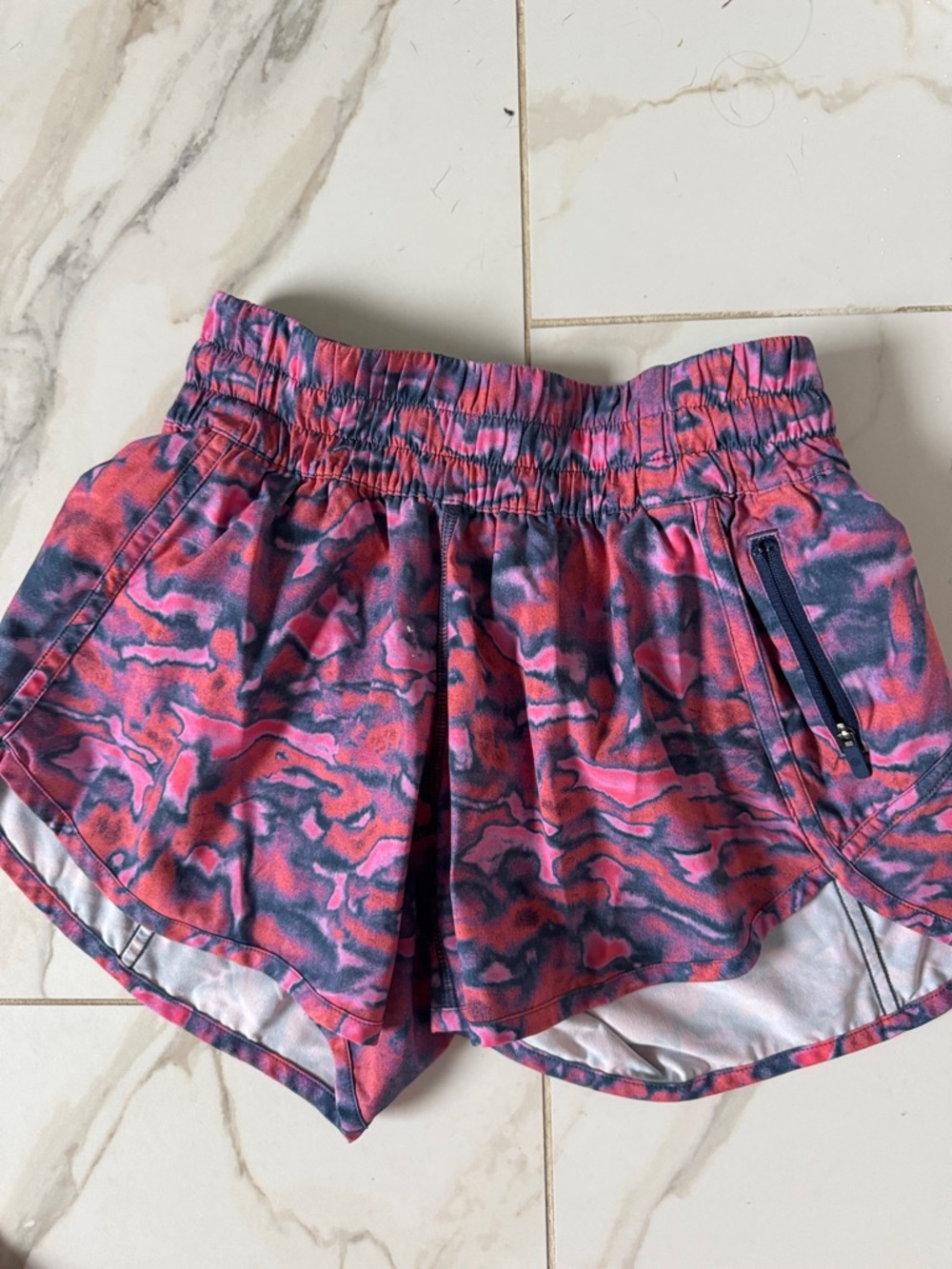 Women’s Pink & Purple Active Shorts - Elastic Waist Track that 3in